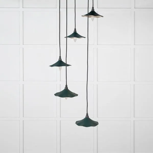 Smooth Nickel Flora Cluster Pendant in Dingle | From The Anvil