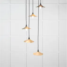 Smooth Nickel Flora Cluster Pendant in Tump | From The Anvil