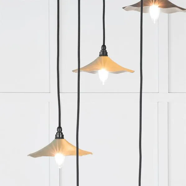 Smooth Nickel Flora Cluster Pendant in Tump | From The Anvil