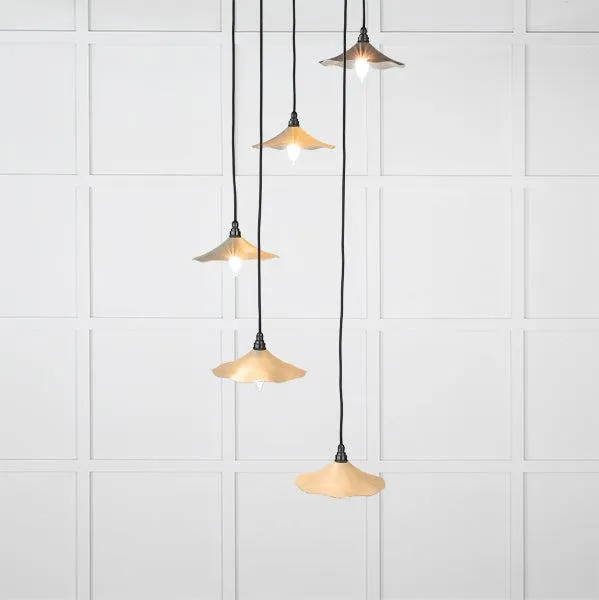 Smooth Nickel Flora Cluster Pendant in Tump | From The Anvil