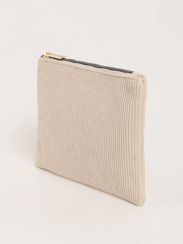 Studiowest Beige Corduroy Pouch
