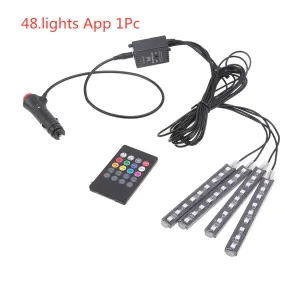 style: 48.lights App 1Pc - Wireless Remote Car RGB Lights LED
