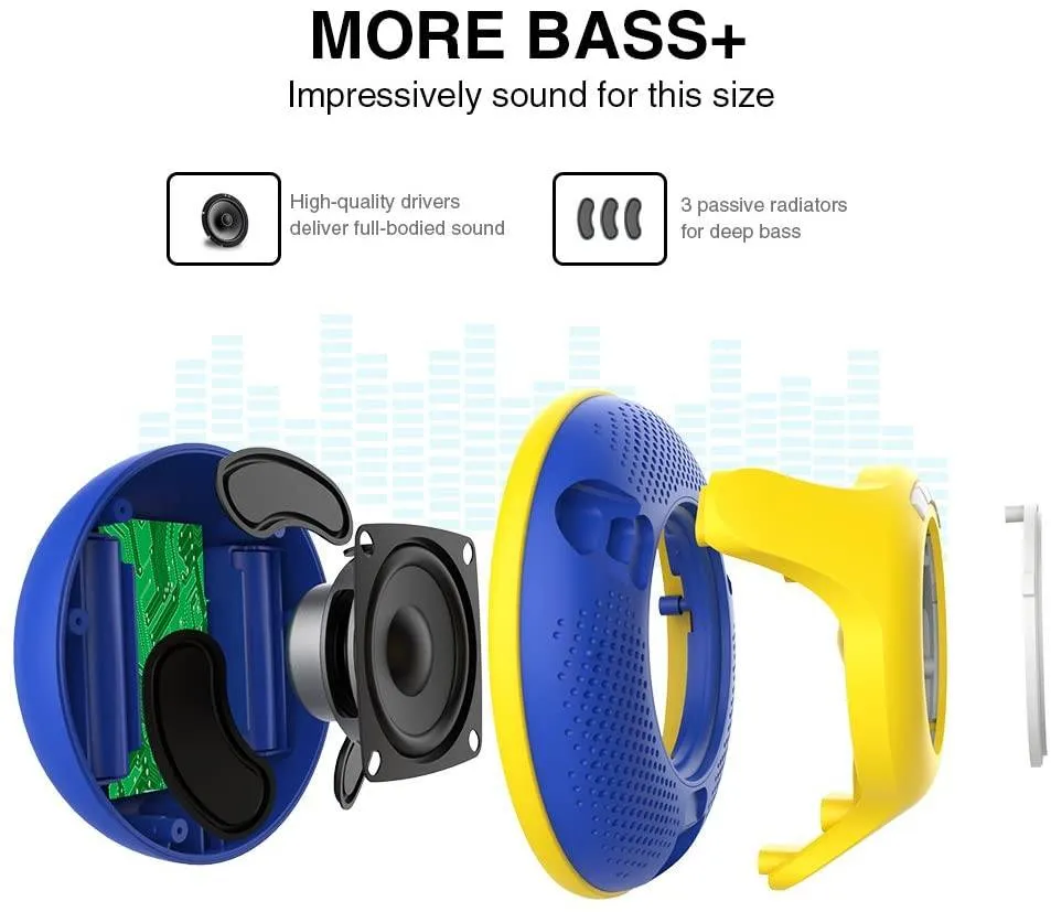 SWIMMER  Floating Waterproof Bluetooth Wireless Shower Speakers