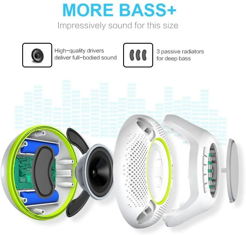 SWIMMER  Floating Waterproof Bluetooth Wireless Shower Speakers