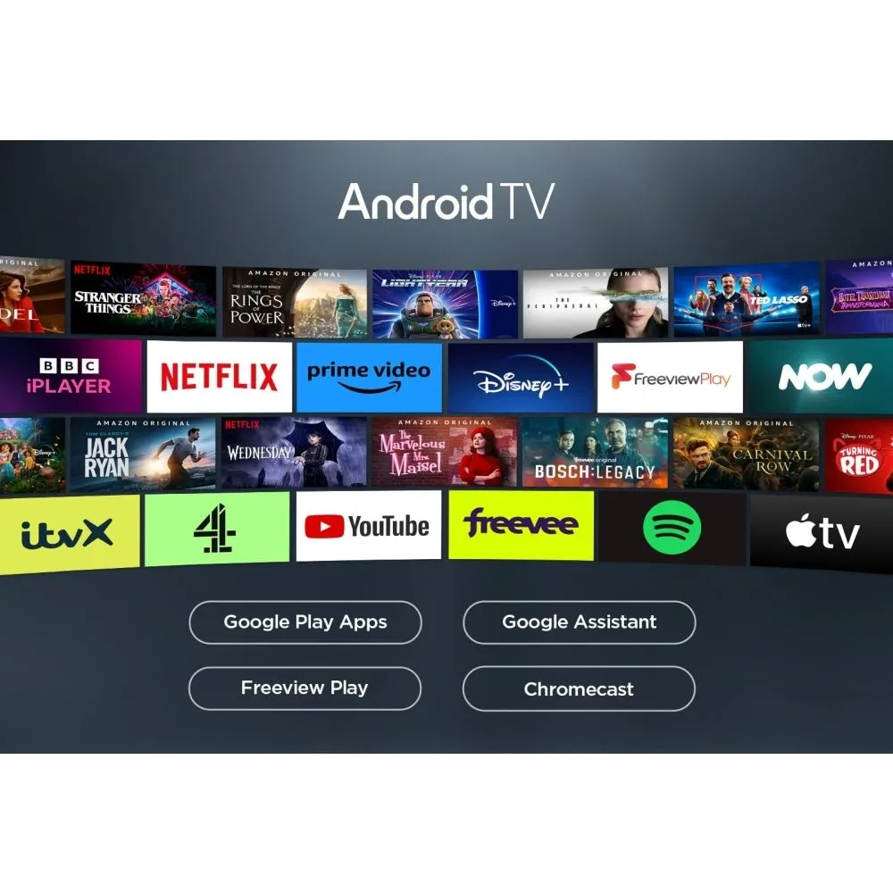 TCL 43P755K 43" LED 4K Ultra HD Smart TV, Grey, F Rated