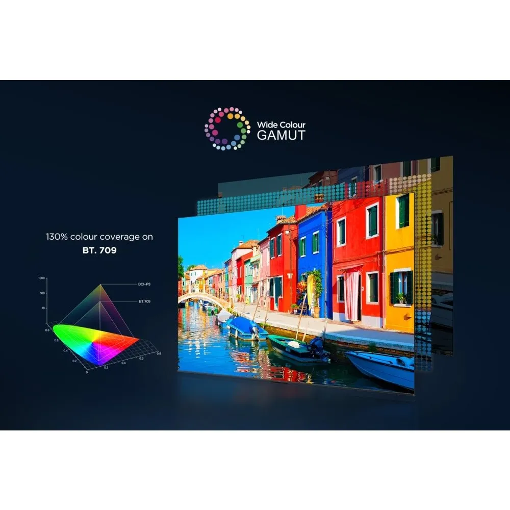 TCL 43P755K 43" LED 4K Ultra HD Smart TV, Grey, F Rated