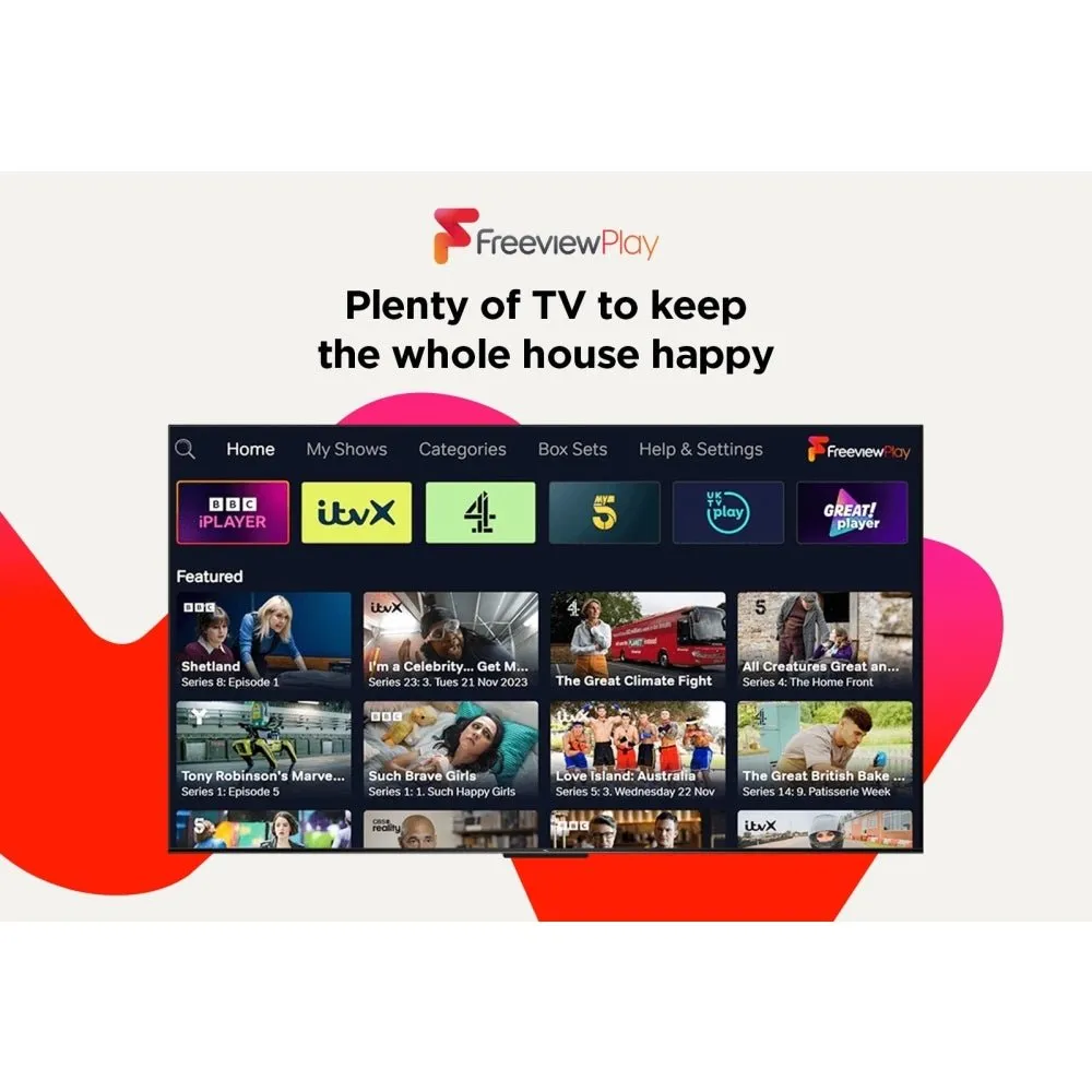 TCL 43P755K 43" LED 4K Ultra HD Smart TV, Grey, F Rated