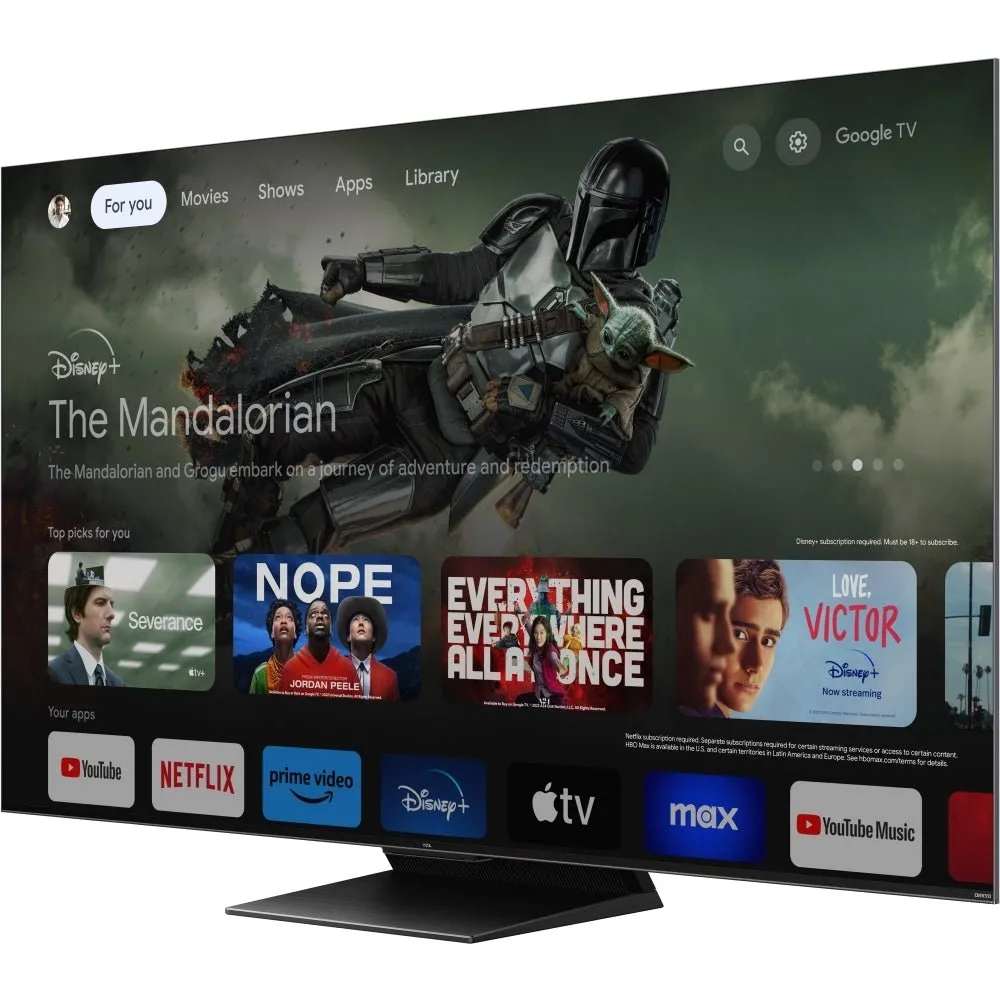 TCL 50C805K 50" 4K QLED Mini-LED HDR Google Television