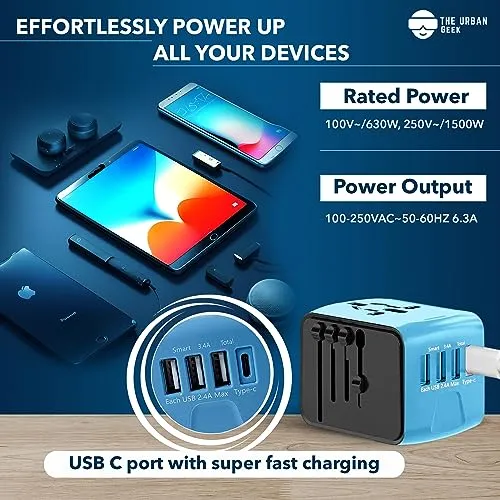 TheUrbanGeek International Travel Adapter