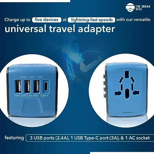 TheUrbanGeek International Travel Adapter