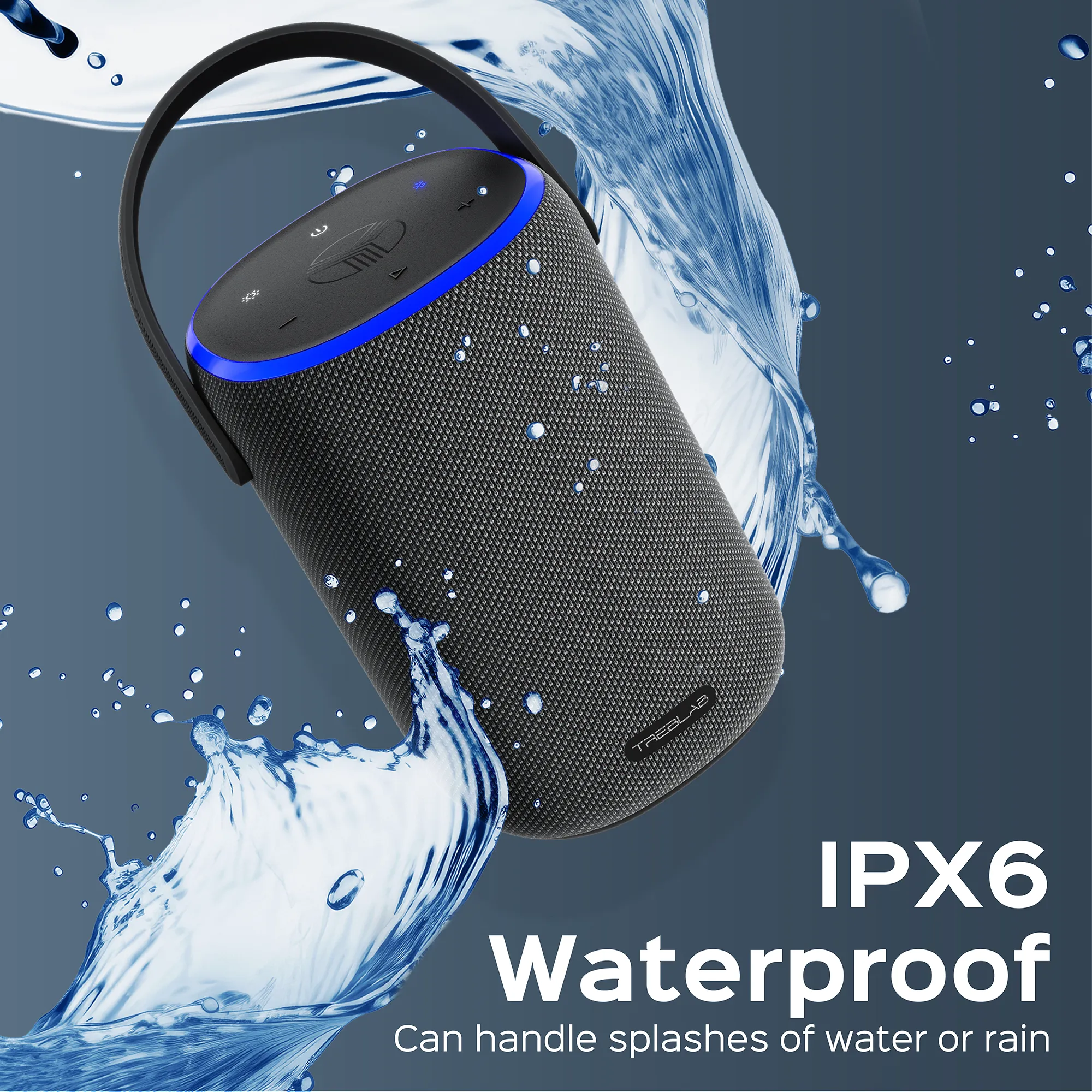 Premium TREBLAB HD-Energy Bluetooth Speaker - Powerful Sound, Long Battery Life, Portable Design