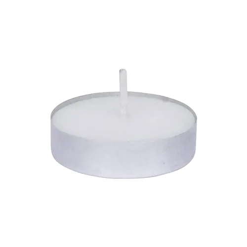 VEDHAN - Wax Tealight Candles - Pack of 100, 4 Hours Burning Time, 100% Fully Refined Paraffin Wax, Unscented, Smokeless, Dripless, for Home Decor, Offices & Other Occasions (White)