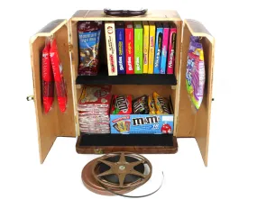 Vintage Popcorn and Candy Storage Cabinet, Movie Room & Home Theater Décor, 1950 Keystone 8mm Projector Case