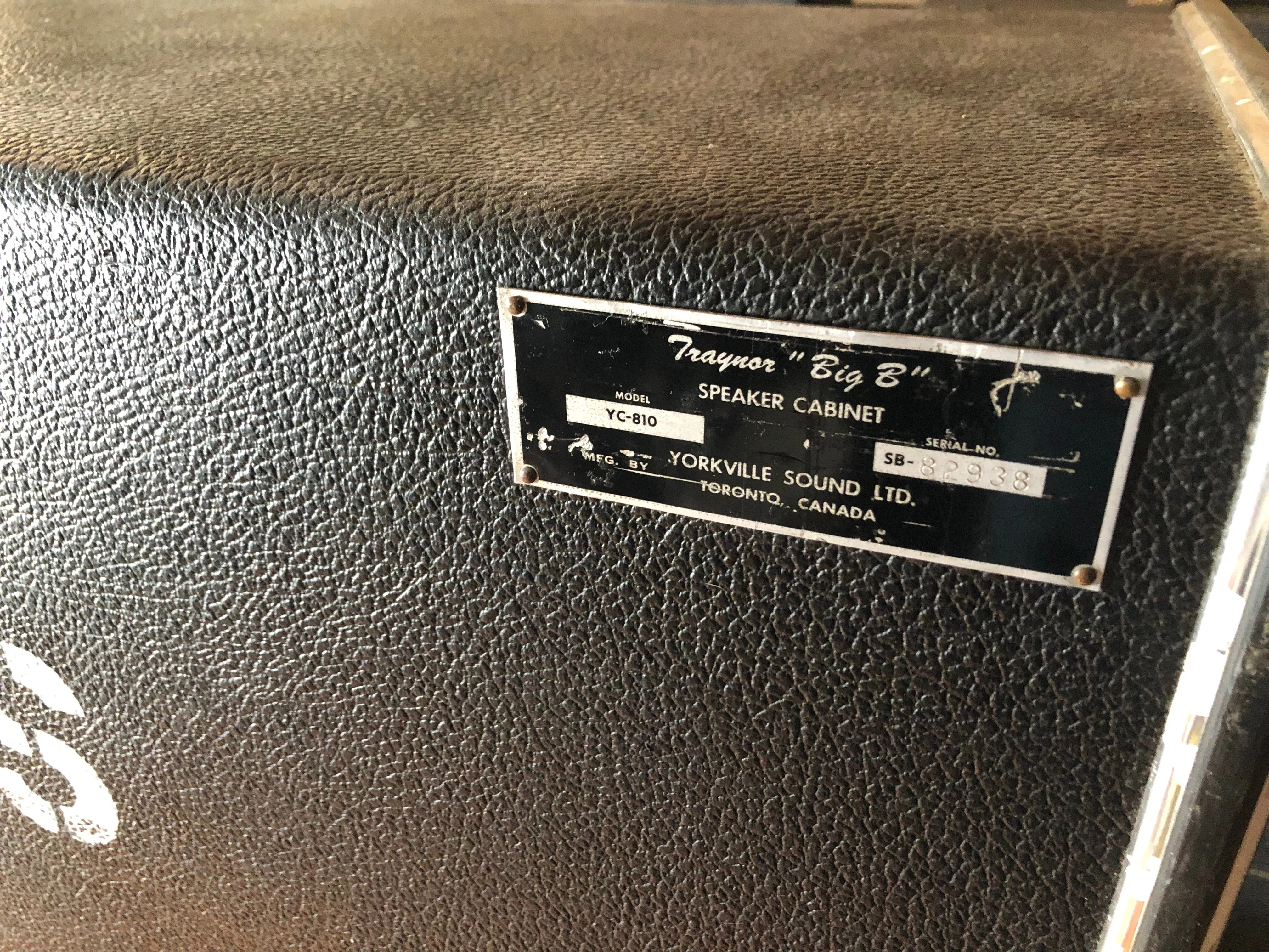 Vintage Traynor YC-810 'Big B' Speaker Cabinet Used