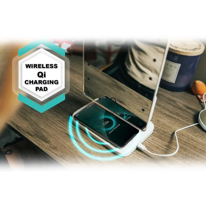 Vivitar Mirror 10x Magnification with Bluetooth Speakers and Wireless Charging