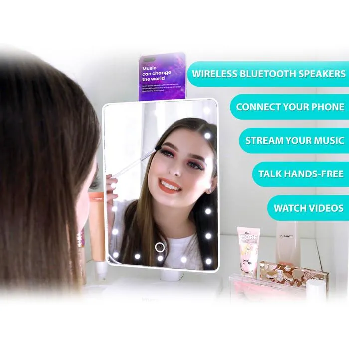 Vivitar Mirror 10x Magnification with Bluetooth Speakers and Wireless Charging