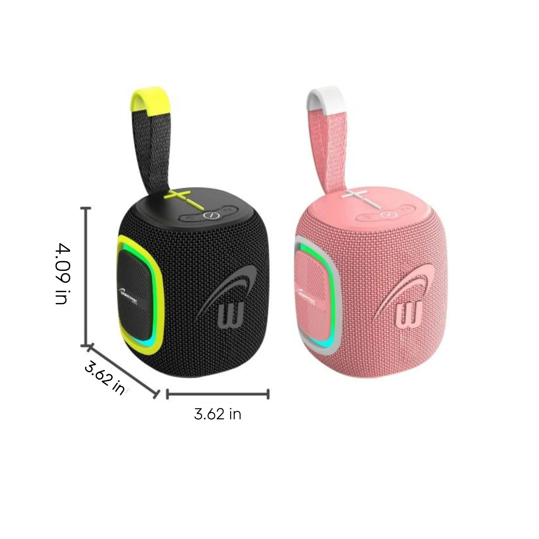 Worryfree WP66 Waterproof IPX6 Mini Wireless Bluetooth Speaker - Pink
