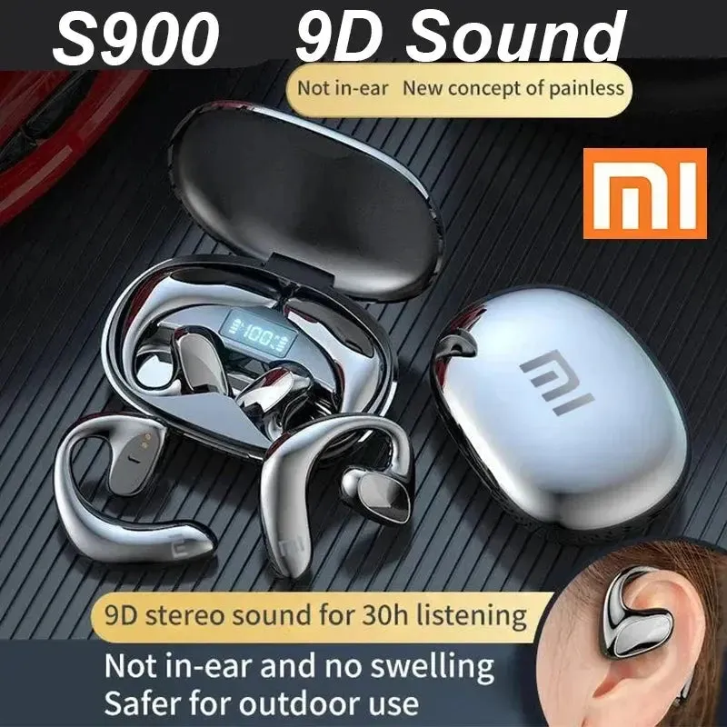 Xiaomi S900 Bluetooth Earphones Conduction Open Ear Hook Wireless Sport Headphone HiFi Stereo Waterproof Noise Headset with Mic