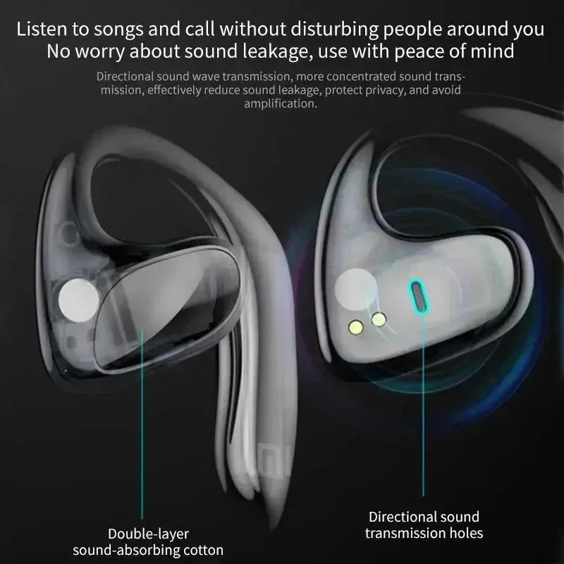Xiaomi S900 Bluetooth Earphones Conduction Open Ear Hook Wireless Sport Headphone HiFi Stereo Waterproof Noise Headset with Mic