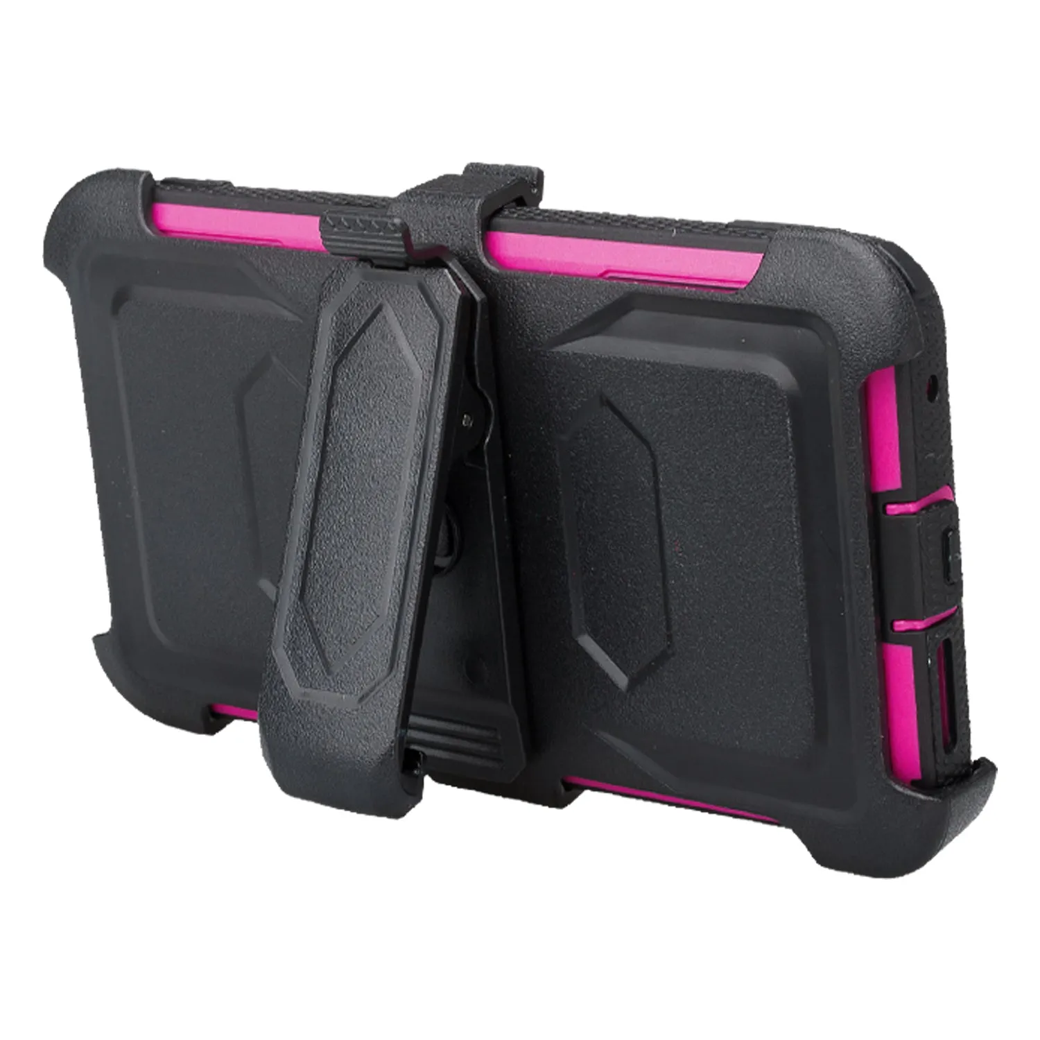ZTE Blade Force Case, ZTE N9517 Case, Triple Protection 3-1 w/ Built in Screen Protector Heavy Duty Holster Shell Combo Case Cover - Purple